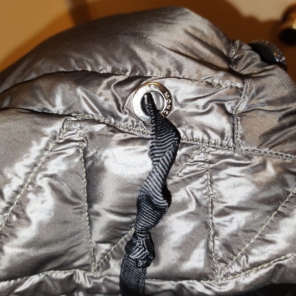 MONCLER BLACK PUFFER JACKET MID LENGTH W DRAWSTRING WAIST DOUDOUNE ELASTIQUE - Picture 10 of 16